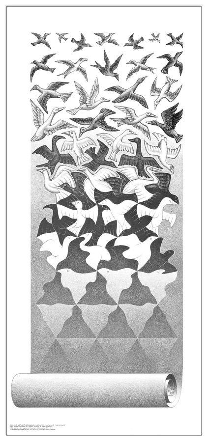 artopweb Escher - Liberation Decorative MDF Panel (34x75cm)