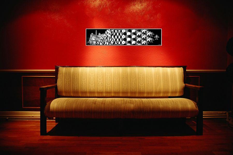 Artopweb Escher - Metamorphosis I Decorative MDF Panel (85x20cm)