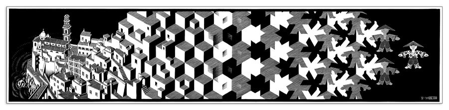 artopweb Escher - Metamorphosis I Decorative MDF Panel (85x20cm)