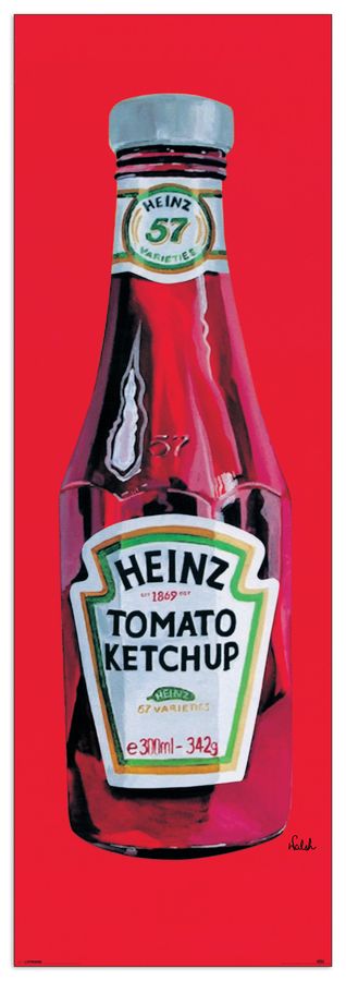 artopweb Essential sauce Heinz tomato ketchup Decorative MDF Panel (53x158cm)