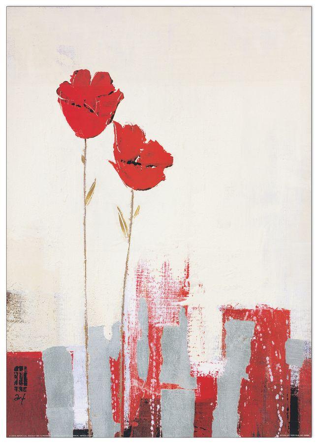 artopweb Estudio Art - Fiory Roja Decorative MDF Panel (50x70cm)