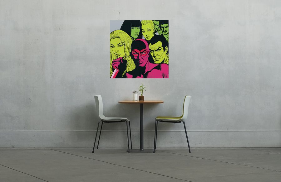 Artopweb Facciolo - Gioco Di Maschere Decorative MDF Panel (90x90cm)