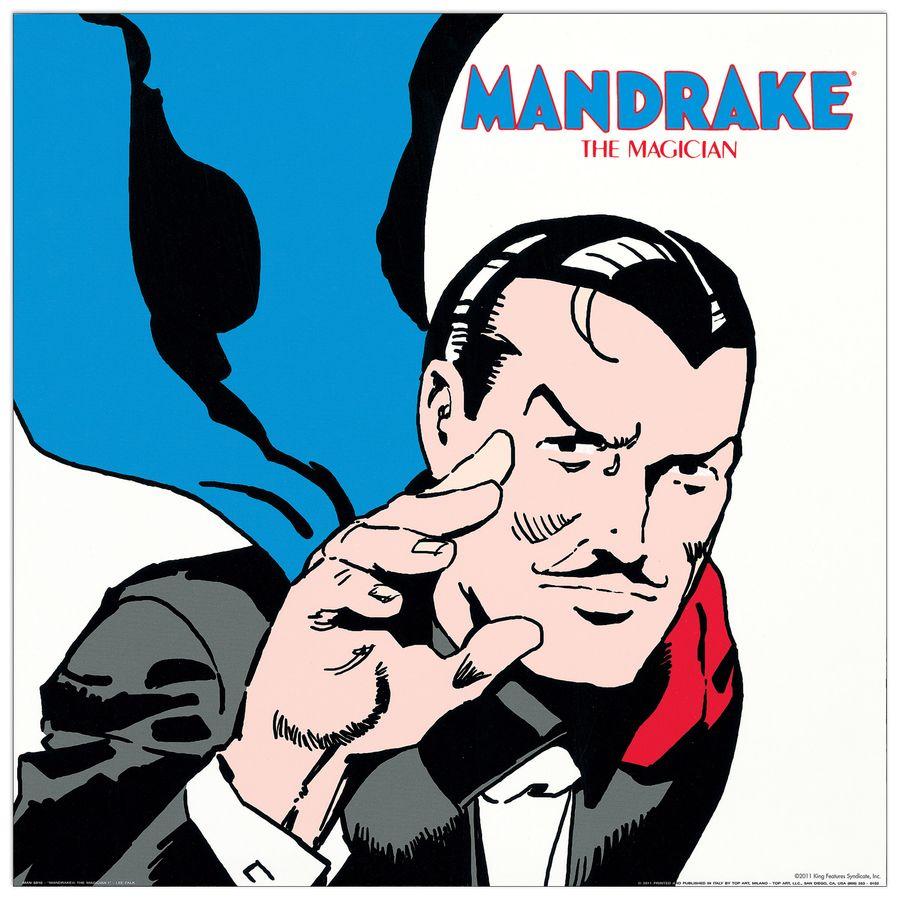 artopweb Falk - Mandrake The Magician I Decorative MDF Panel (50x50cm)
