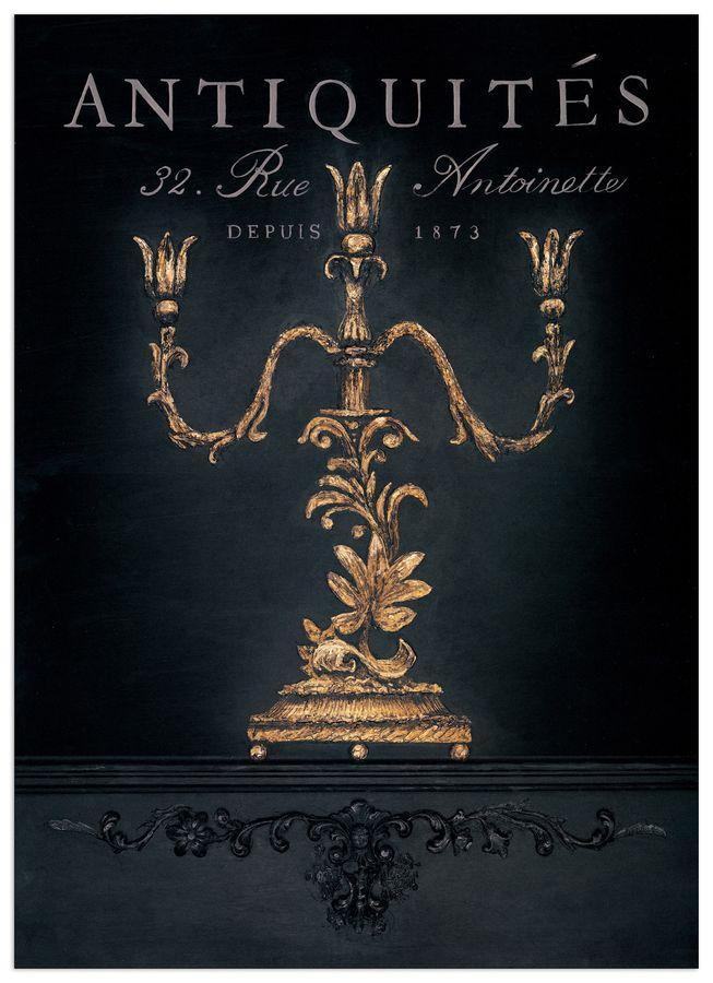 artopweb Fisk - Antiquites Decorative MDF Panel (50x70cm)