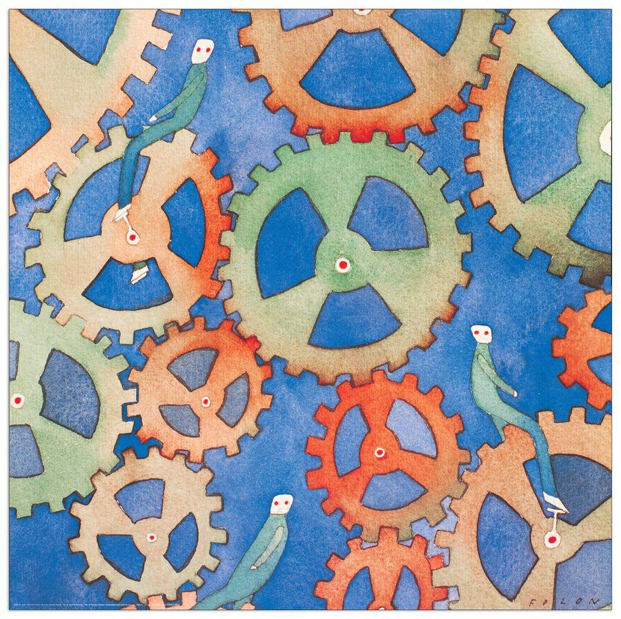 artopweb Folon - No Al Lavoro Forzato Decorative MDF Panel (70x70cm)