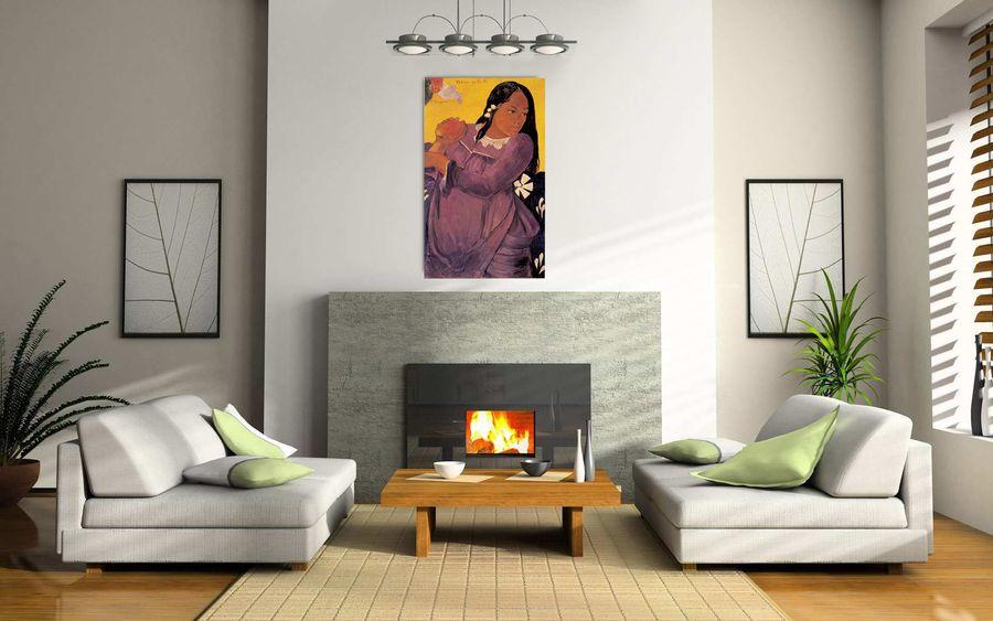 Artopweb Frau Mit Mangofrucht - FRAU MIT MANGOFRUCHT Decorative MDF Panel (60x100cm)