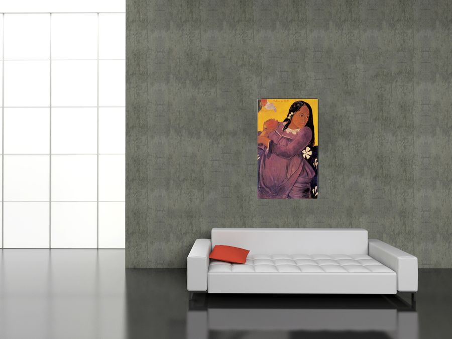 Artopweb Frau Mit Mangofrucht - FRAU MIT MANGOFRUCHT Decorative MDF Panel (84x140cm)