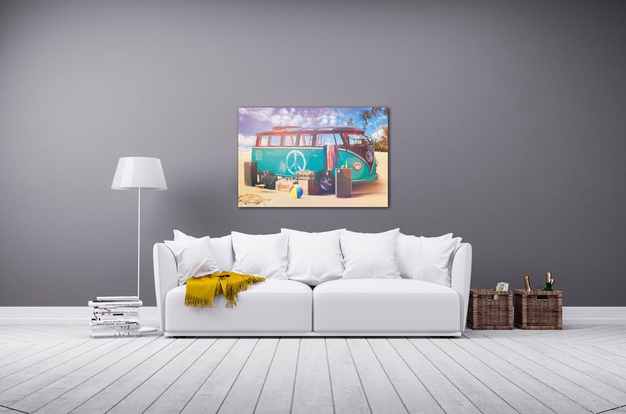 Artopweb Freedom VW Camper Van Decorative MDF Panel (90x60cm)