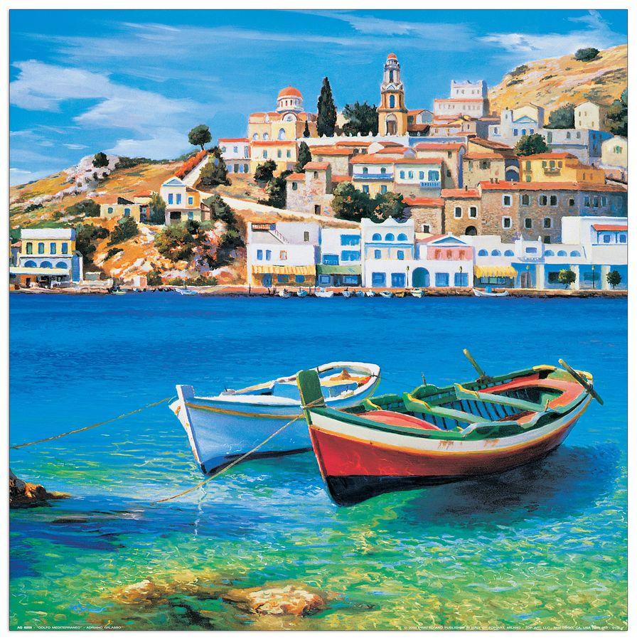 artopweb Galasso - Golfo Mediterraneo Decorative MDF Panel (40x40cm)