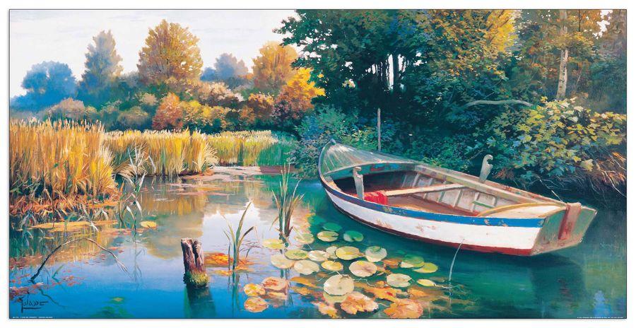 artopweb Galasso - L'Oasi del Pensiero Decorative MDF Panel (100x50cm)