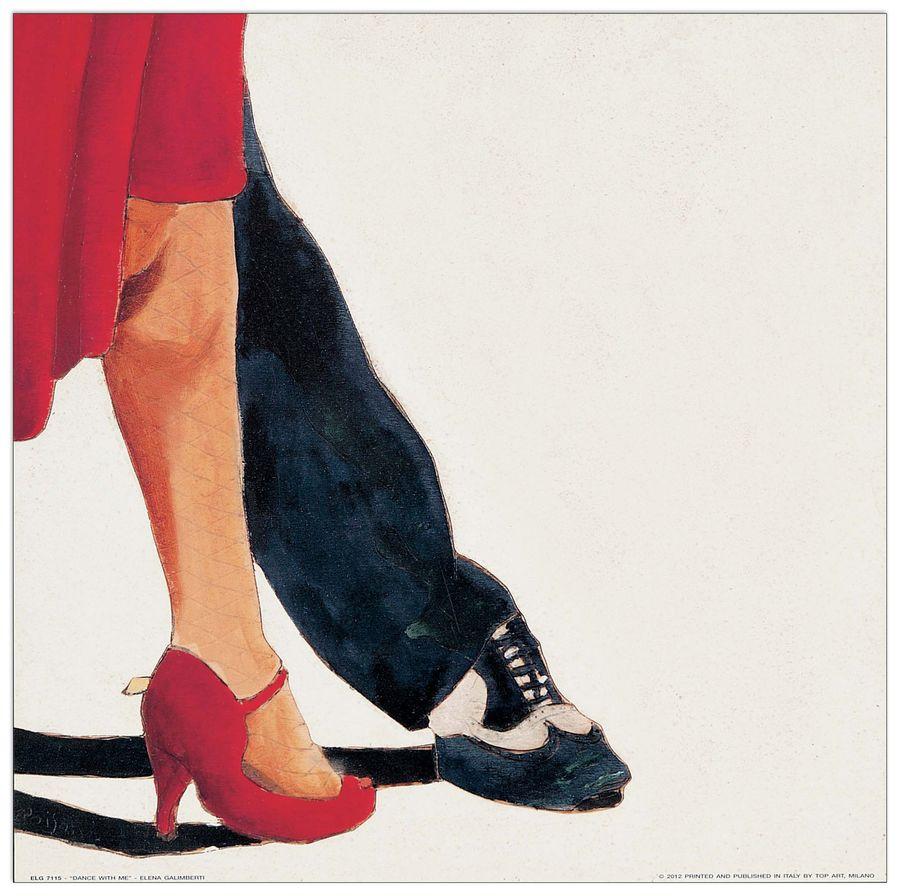 artopweb Galimberti - Dance With Me Decorative MDF Panel (30x30cm)