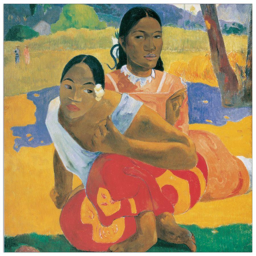 artopweb Gauguin - When Will You Marry Detail Decorative MDF Panel (30x30cm)