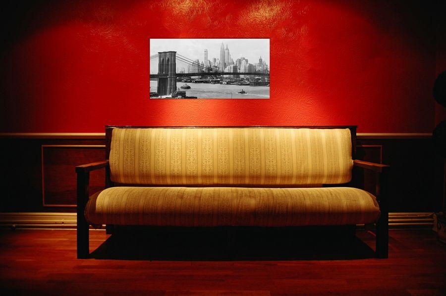 Artopweb Gendreau - Manhattan Skyline And Brooklyn Bridge Decorative MDF Panel (100x50cm)
