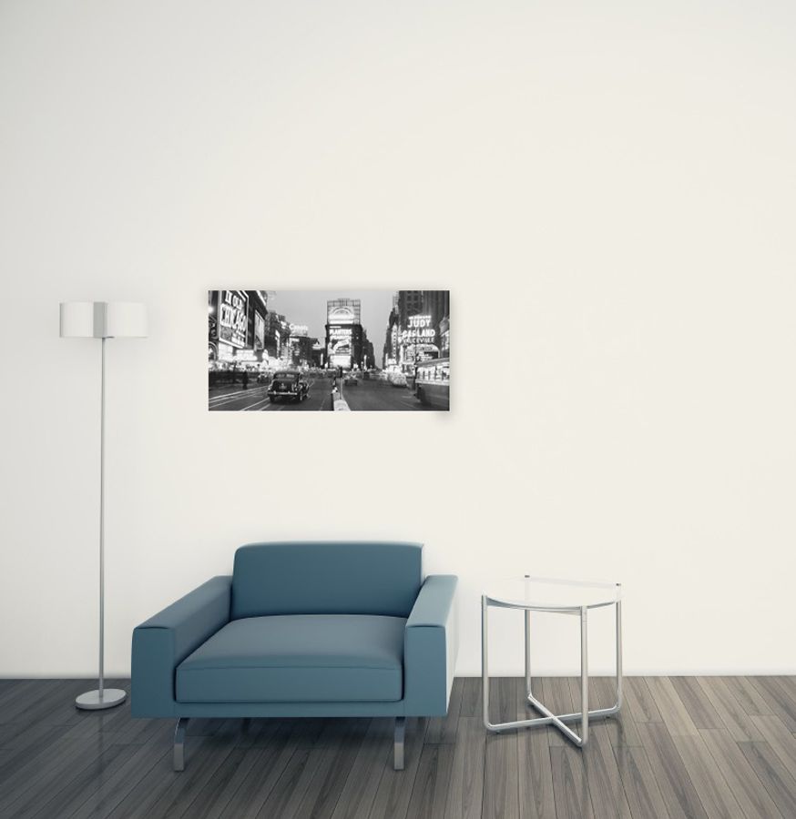 Artopweb Gendreau - Time Square Illuminated By Large Neon Advertising Signs Decorative MDF Panel (100x50cm)