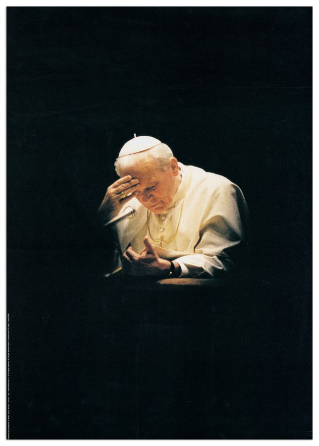artopweb Giovanni Paolo Ii - Papa Decorative MDF Panel (50x70cm)