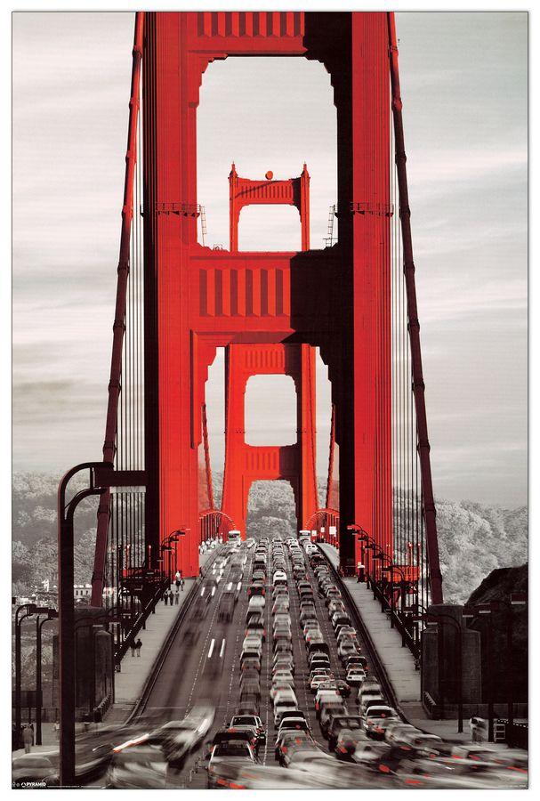 artopweb Golden Gate - Golden Gate Bridge (San Francisco) Decorative MDF Panel (60x90cm)