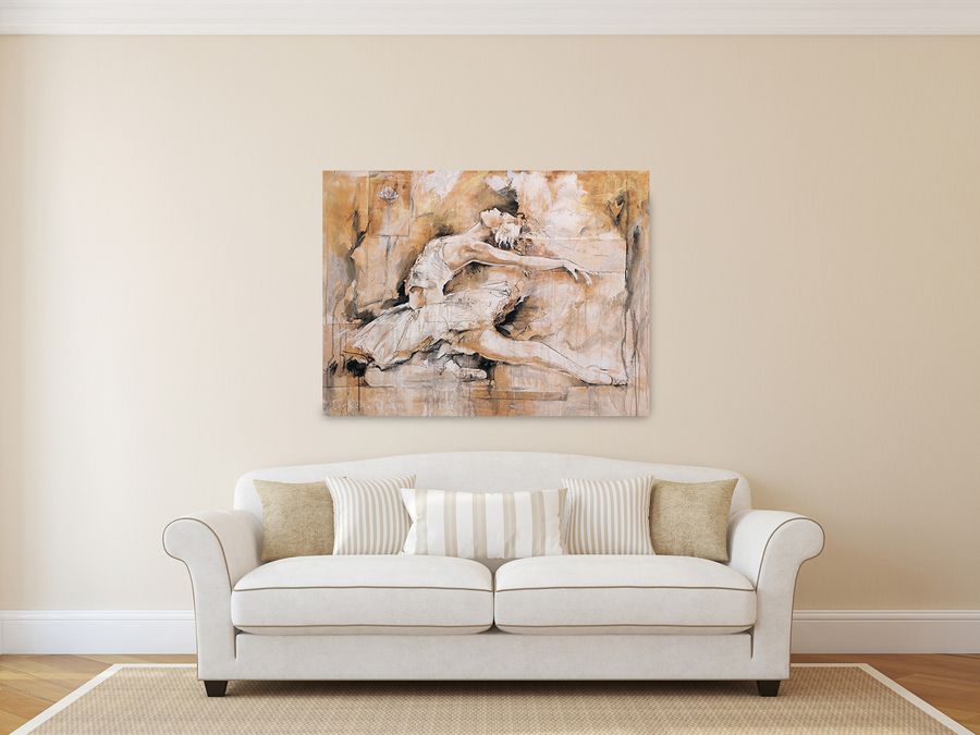 Artopweb Gottfried - Swan Lake Decorative MDF Panel (101x76cm)