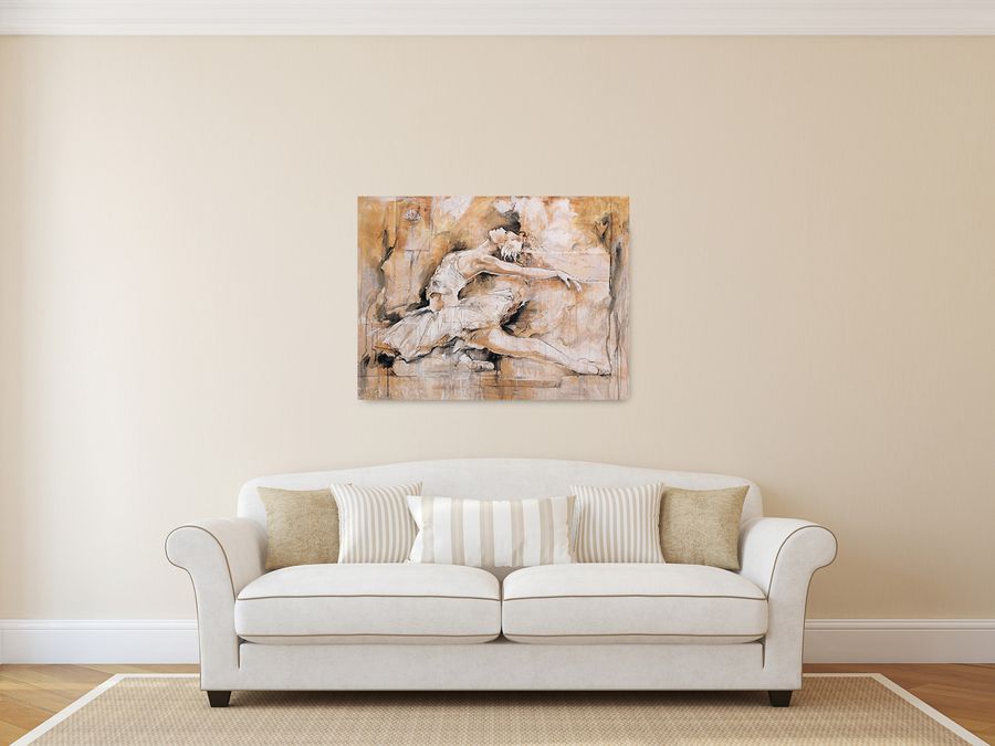 Artopweb Gottfried - Swan Lake Decorative MDF Panel (80x60cm)