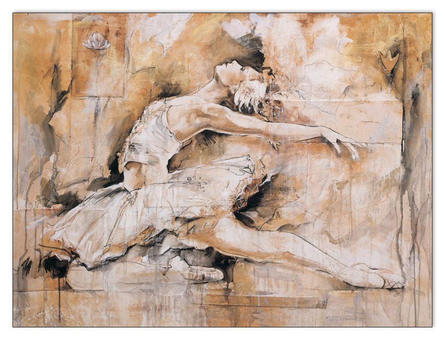 artopweb Gottfried - Swan Lake Decorative MDF Panel (80x60cm)