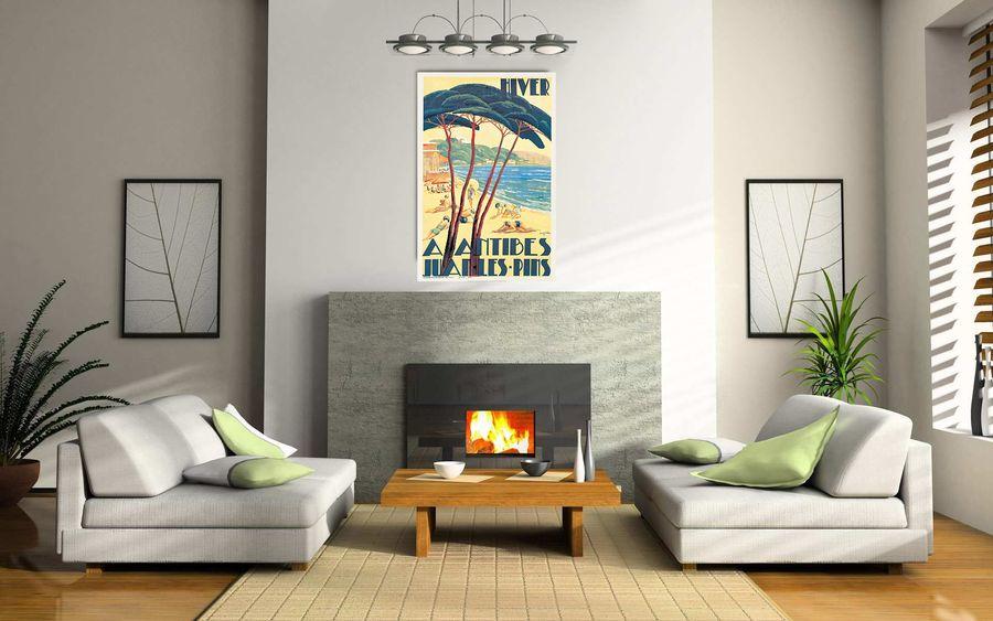 Artopweb Guinhald - Antibes / Hiver Ca. 1930 Decorative MDF Panel (60x91cm)