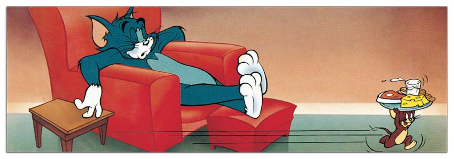 artopweb Hanna & Barbera - While The Cat Sleeps Decorative MDF Panel (90x30cm)