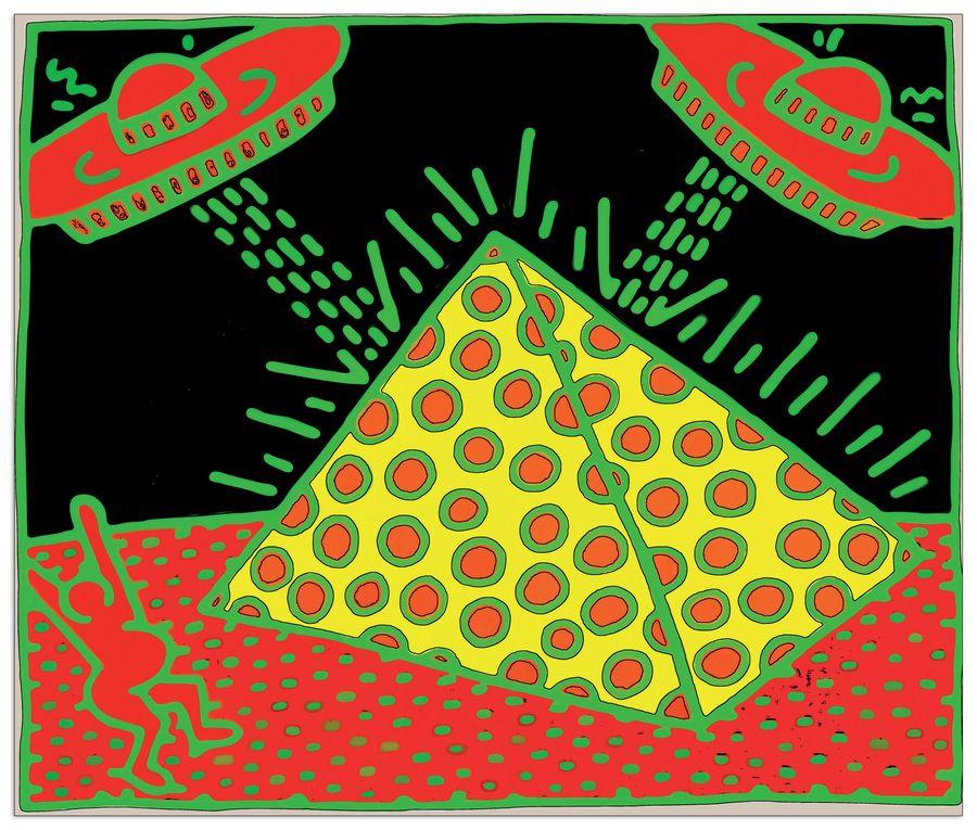 artopweb Haring - Fertility II Decorative MDF Panel (60x50cm)