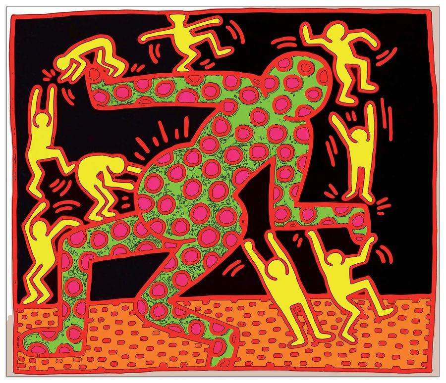 artopweb Haring - Fertility IIi Decorative MDF Panel (60x50cm)