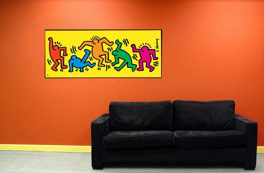 Artopweb Haring - Sans Titre Decorative MDF Panel (120x50cm)