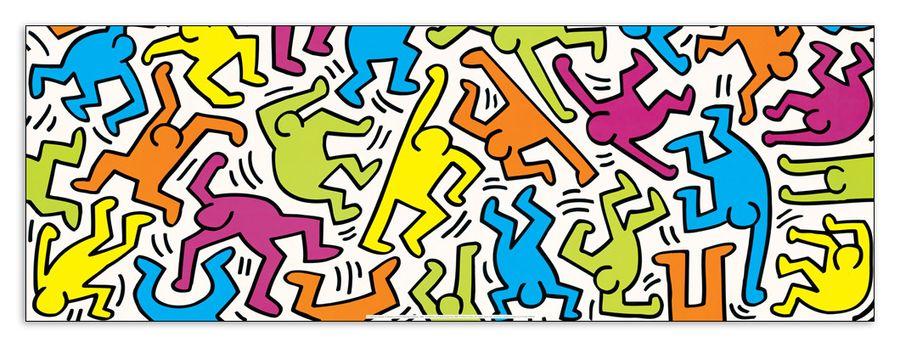 artopweb Haring - Untitled 1983 Decorative MDF Panel (95x33cm)