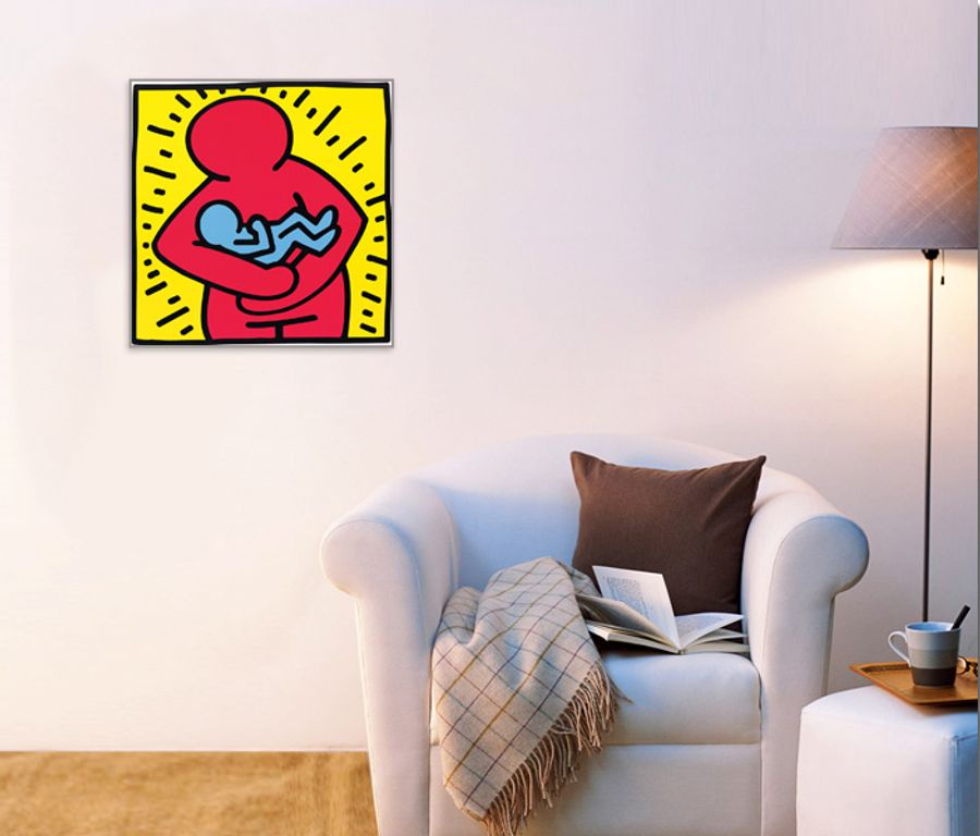 Artopweb Haring - Untitled 1986 Decorative MDF Panel (51x51cm)