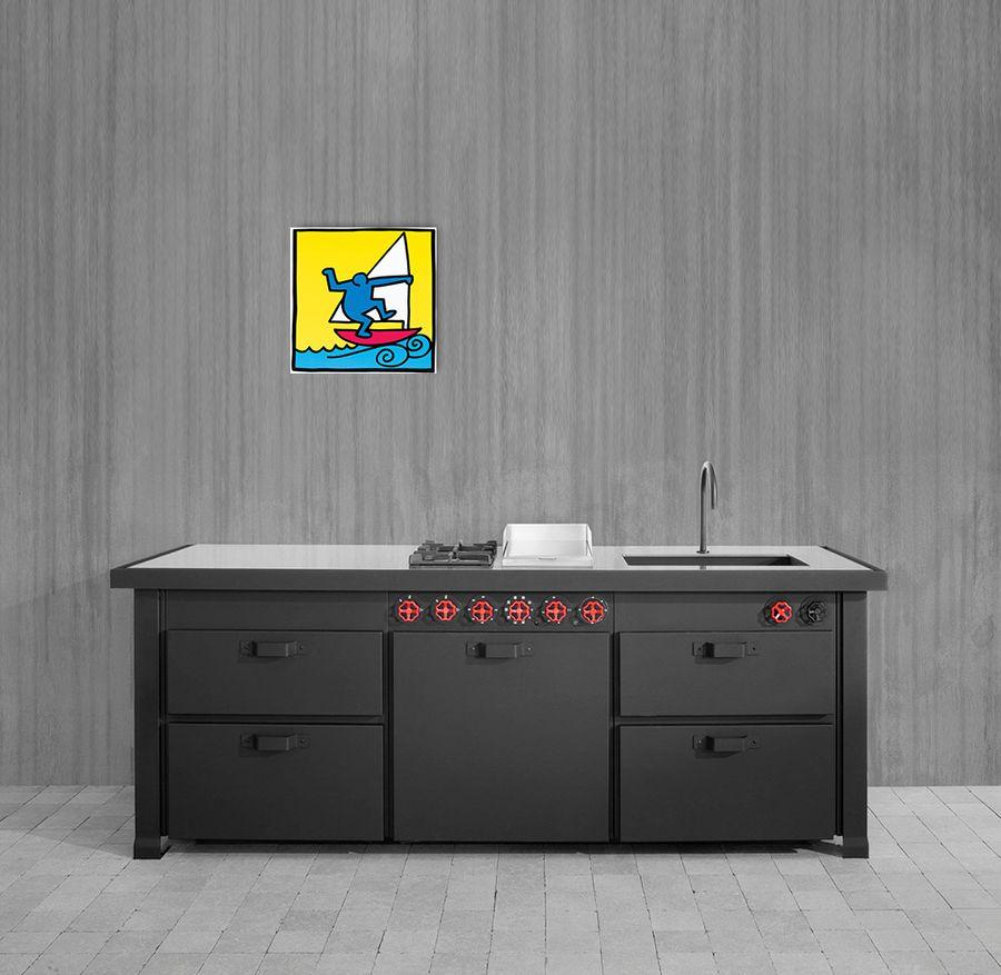 Artopweb Haring - Untitled 1987 Decorative MDF Panel (51x51cm)