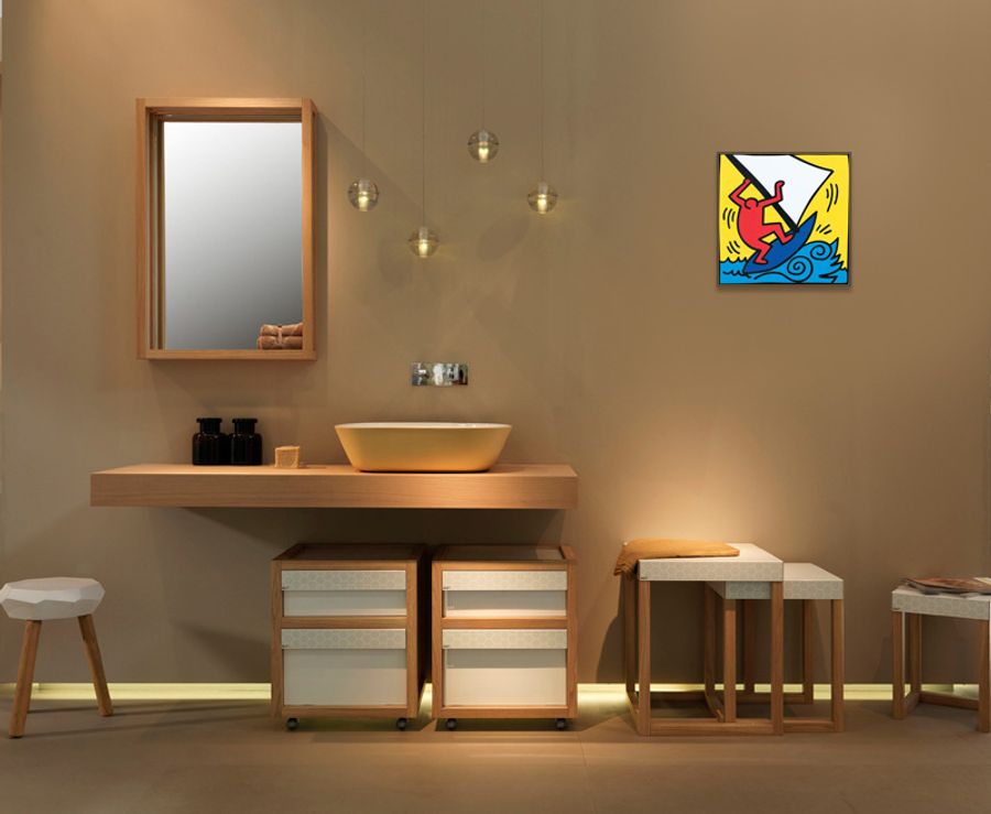 Artopweb Haring - Untitled 1987 Decorative MDF Panel (51x51cm)