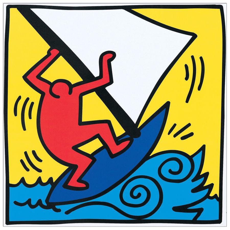 artopweb Haring - Untitled 1987 Decorative MDF Panel (51x51cm)