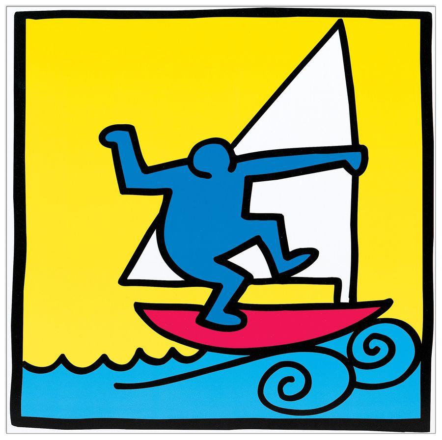 artopweb Haring - Untitled 1987 Decorative MDF Panel (51x51cm)