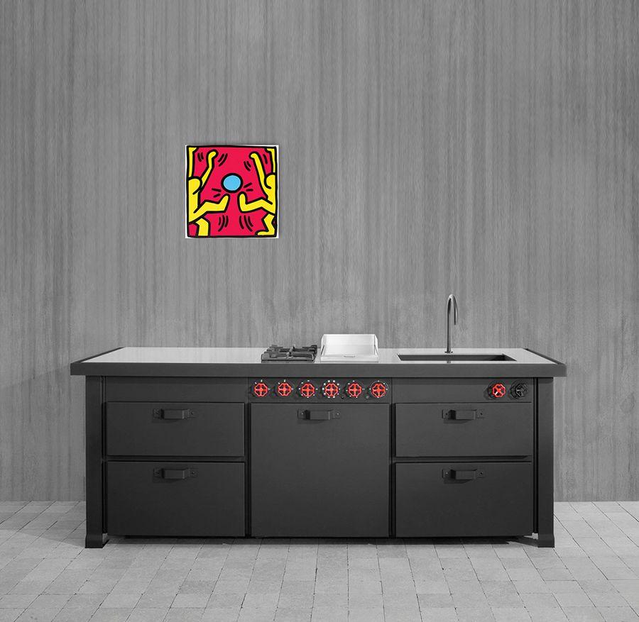 Artopweb Haring - Untitled 1988 Decorative MDF Panel (51x51cm)