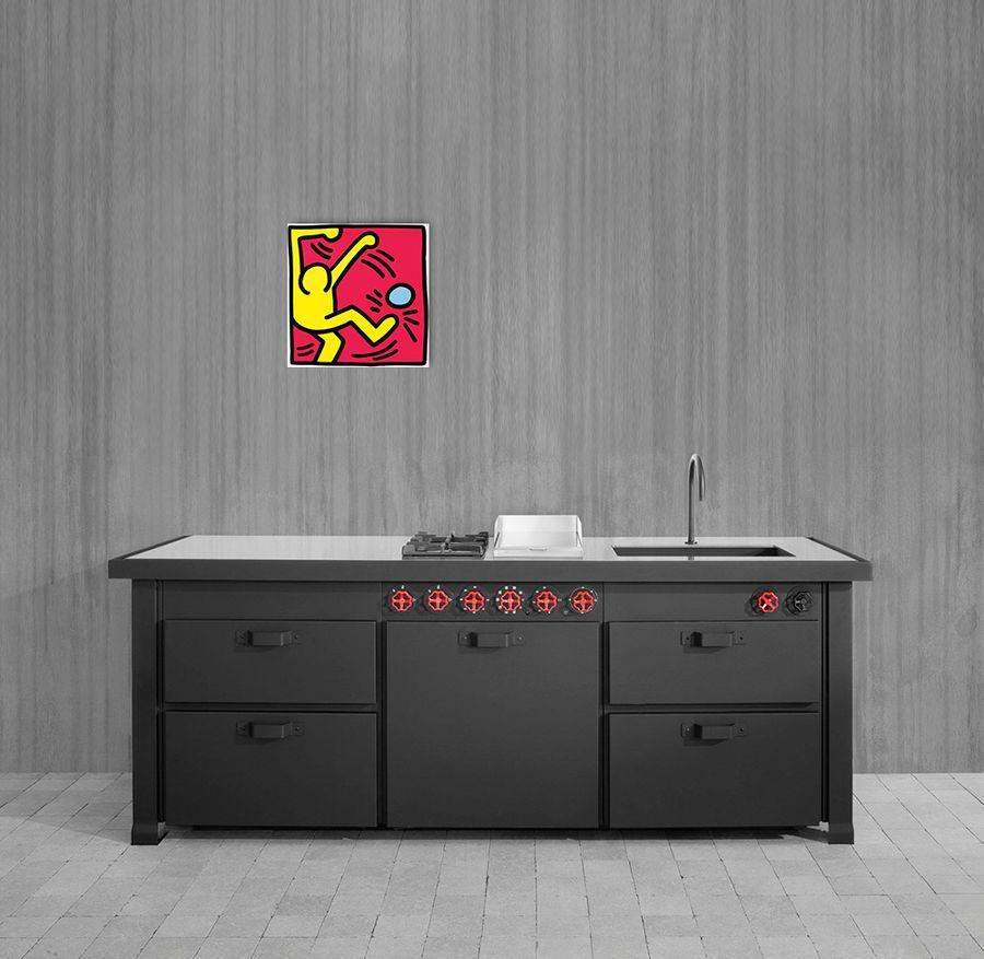 Artopweb Haring - Untitled 1988 Decorative MDF Panel (51x51cm)