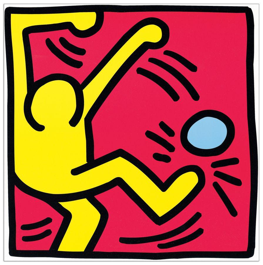 artopweb Haring - Untitled 1988 Decorative MDF Panel (51x51cm)