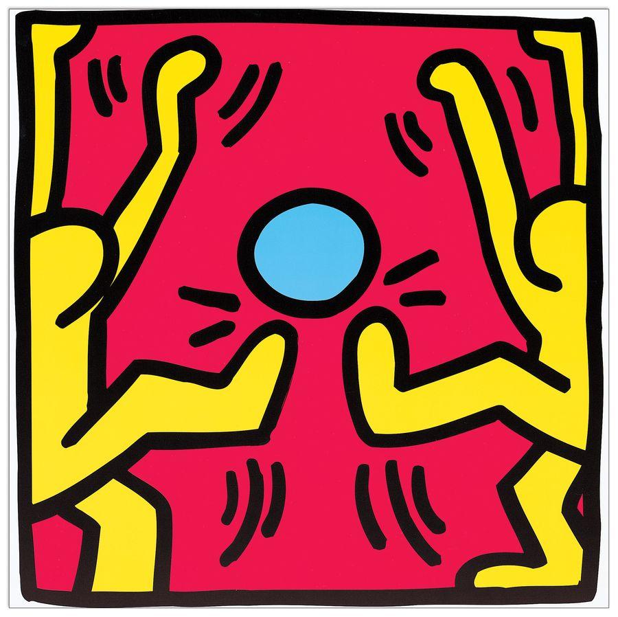 artopweb Haring - Untitled 1988 Decorative MDF Panel (51x51cm)