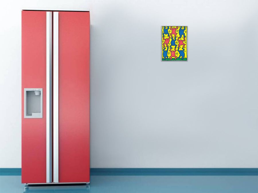 Artopweb Haring - Untitled AIDS Update Decorative MDF Panel (18x25cm)