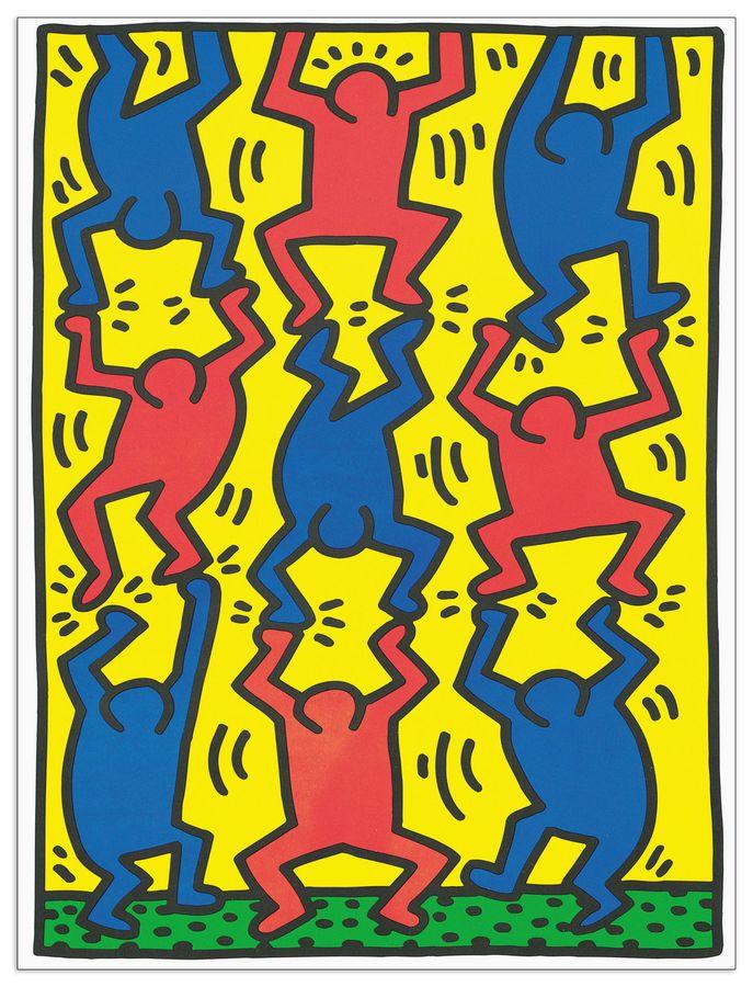 artopweb Haring - Untitled AIDS Update Decorative MDF Panel (18x25cm)