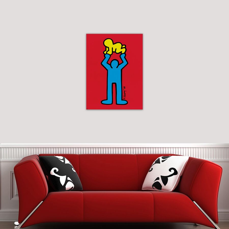 Artopweb Haring - Untitled Decorative MDF Panel (60x80cm)