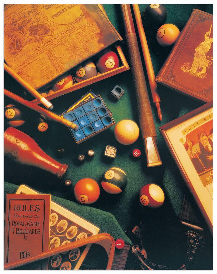 artopweb Harrison - Billiards Decorative MDF Panel (55x70cm)