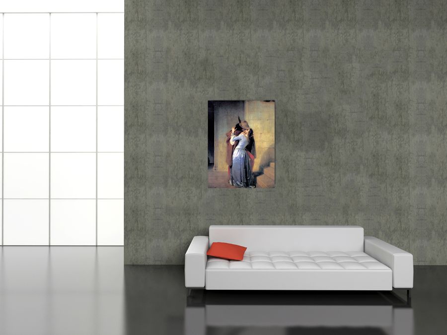 Artopweb Hayez - THE KISS Decorative MDF Panel (107x140cm)