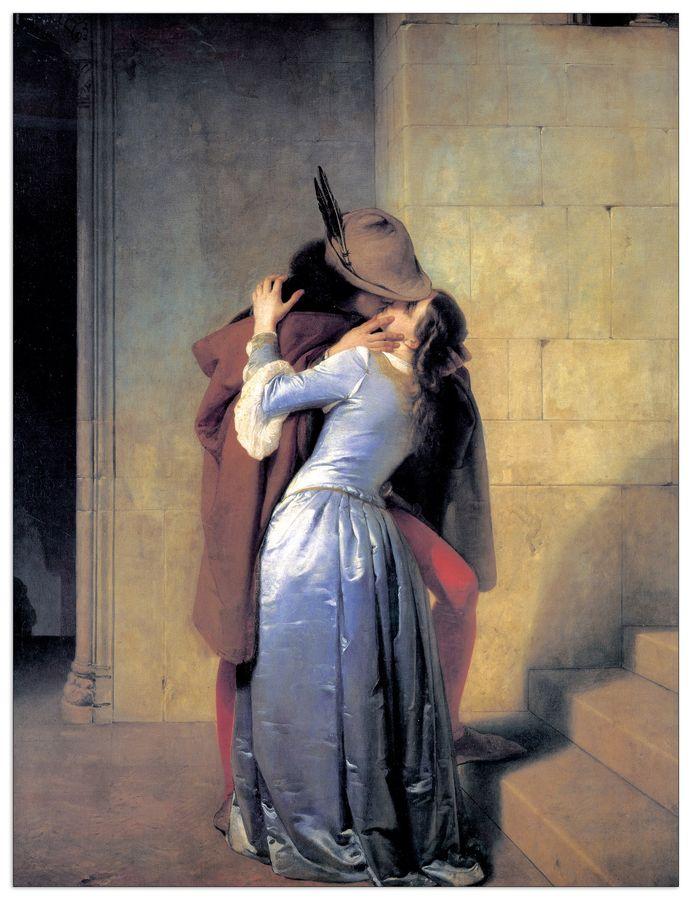 artopweb Hayez - THE KISS Decorative MDF Panel (107x140cm)