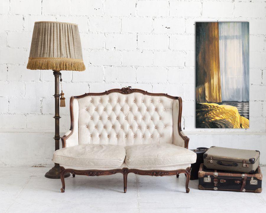 Artopweb Henning Von Gierke - Interior Mit Sonne Und Meer I Decorative MDF Panel (50x100cm)