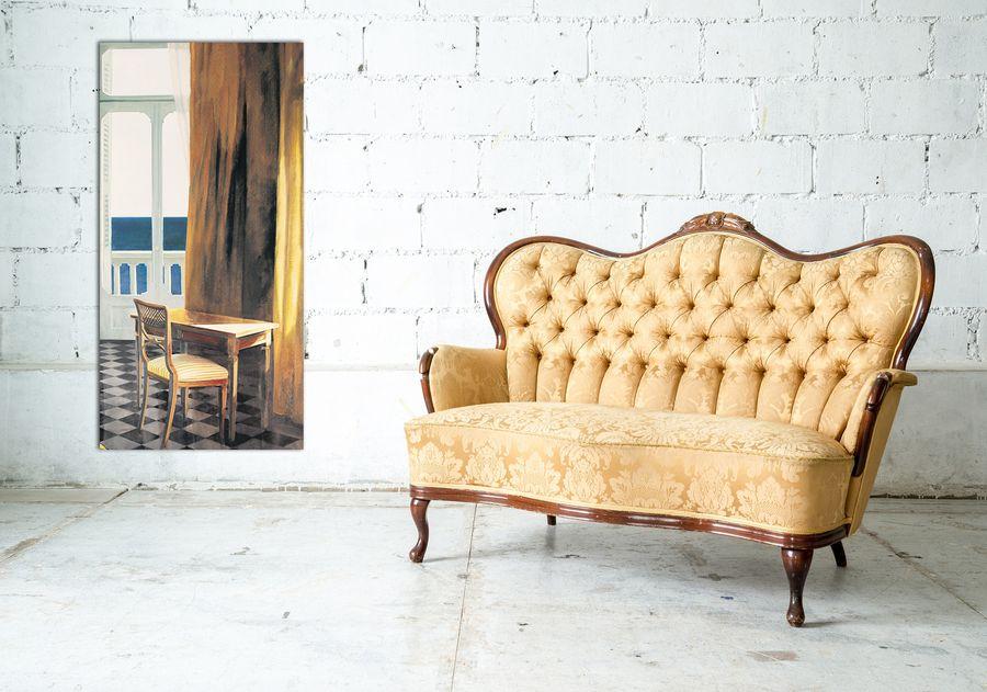 Artopweb Henning Von Gierke - Interior Mit Sonne Und Meer II Decorative MDF Panel (50x100cm)