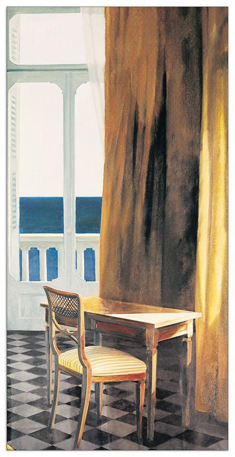 artopweb Henning Von Gierke - Interior mit Sonne und Meer II Decorative MDF Panel (50x100cm)