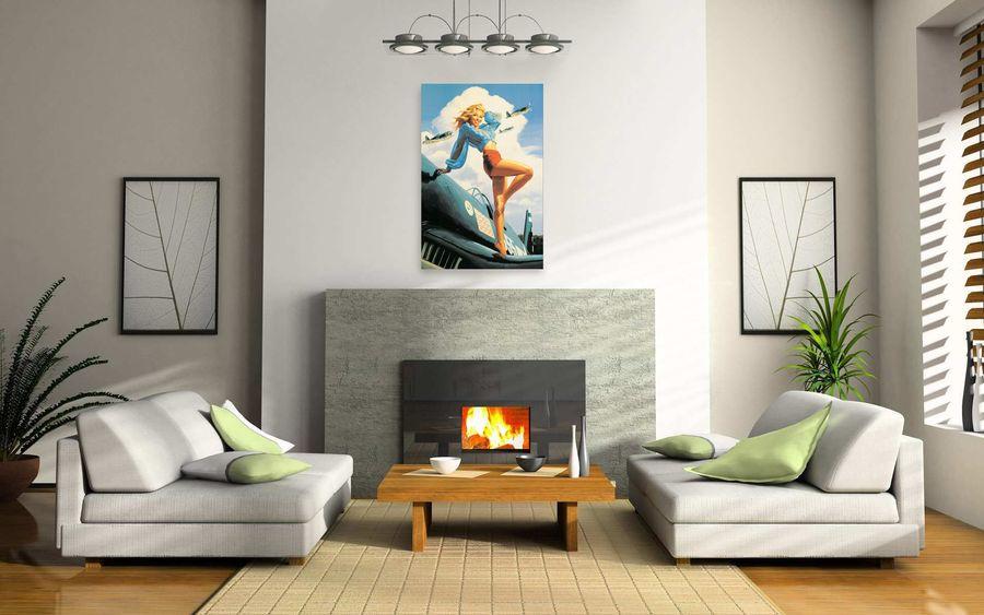 Artopweb Hildebrandt - Usa Decorative MDF Panel (58x88cm)