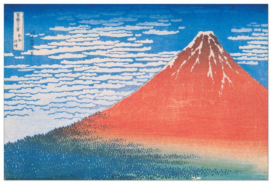artopweb Hokusai - Der Fujiama Decorative MDF Panel (90x60cm)