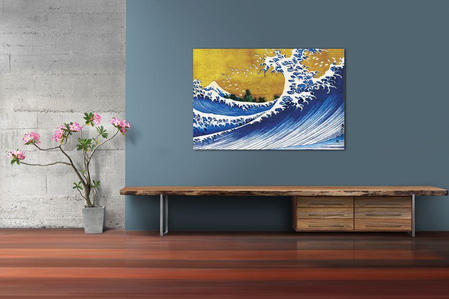 Artopweb Hokusai - Grosse Welle Decorative MDF Panel (120x80cm)